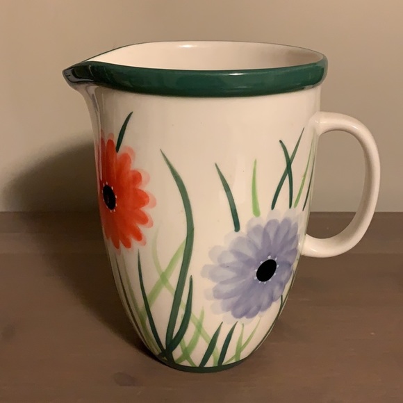 Starbucks “Barista” Large Cream and Multicoloured Floral Ceramic Pitcher - Picture 2 of 6